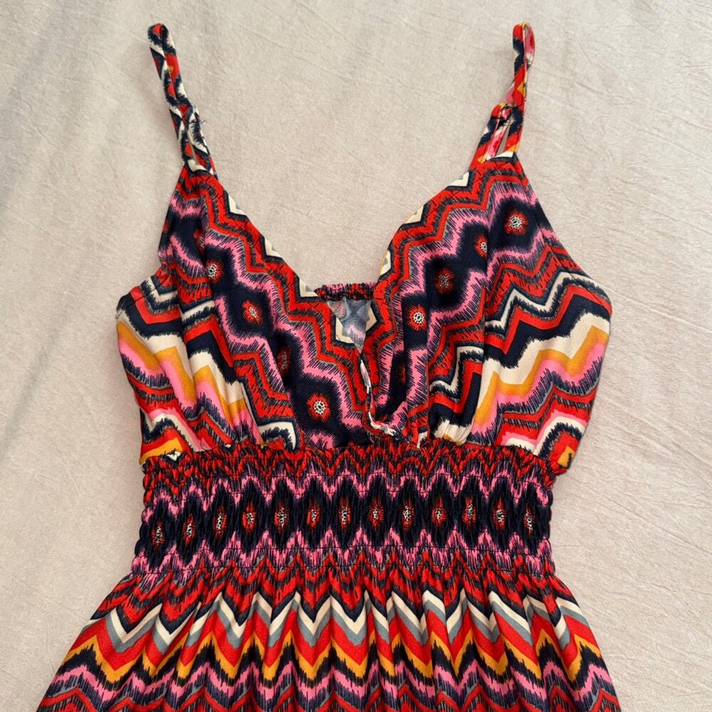 SHE'S COOL‎ Chevron Aztec Maxi Dress Size M